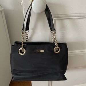 Kate Spade nylon bag with gold hardware